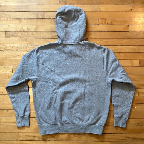 Nike Club Pullover Hoodie Fleece, Dark Heather Grey - Men's Small - Picture 2 of 8